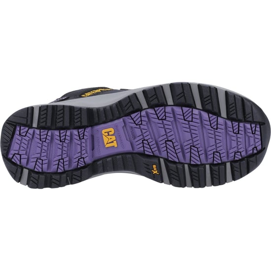 Caterpillar Elmore PVC Svart Bred Passform / Lilac Säkerhetsskor - Image 3