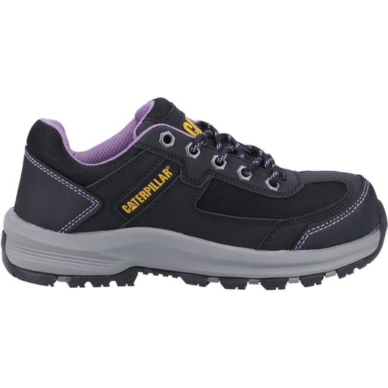Caterpillar Elmore PVC Svart Bred Passform / Lilac Säkerhetsskor - Image 4