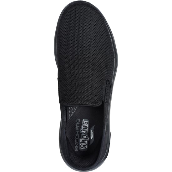 Skechers GO WALK Arch Fit 2.0 Textil Herr Svart Bred Passform Träningsskor - Image 3