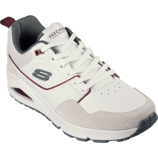 Skechers Uno - Retro One Leather Men's White/Grey Trainers - Image 1