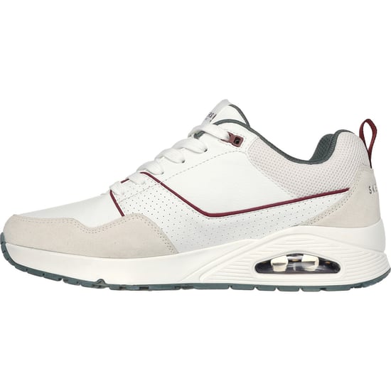 Skechers Uno - Retro One Leather Men's White/Grey Trainers - Image 4