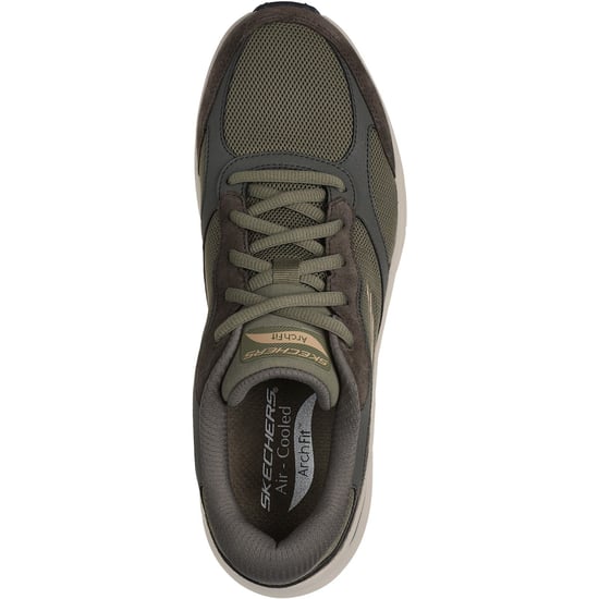 Skechers Arch Fit 2.0 The Keep Läder Herr Sneakers Olivgrön - Image 3