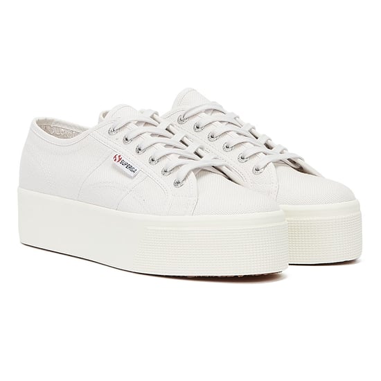 Superga Classic Flatforms 2790 Womens Grey Trainers - Image 1