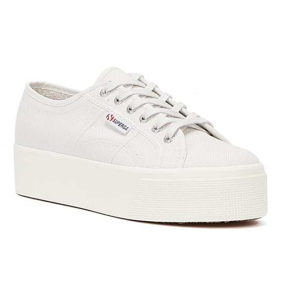 Superga Classic Flatforms 2790 Womens Grey Trainers - Image 2