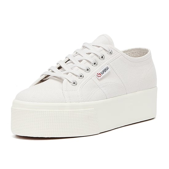 Superga Classic Flatforms 2790 Womens Grey Trainers - Image 3