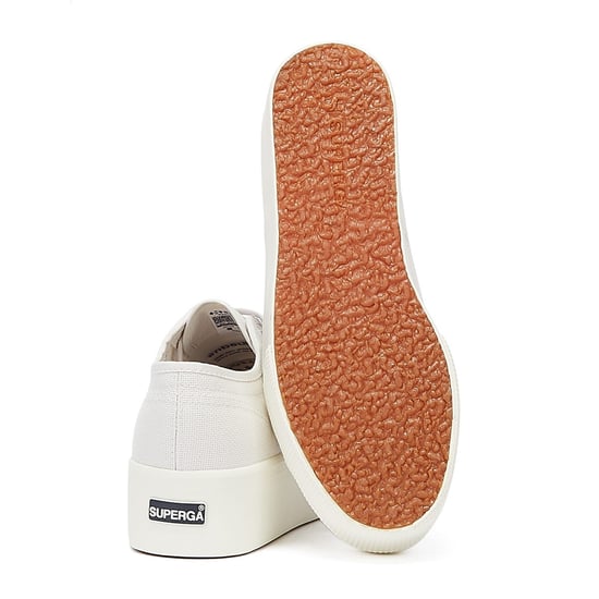 Superga Classic Flatforms 2790 Womens Grey Trainers - Image 4