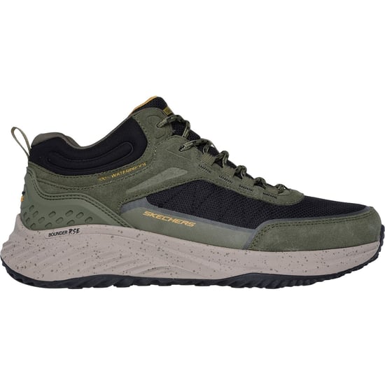 Skechers Bounder Rse Läder Herr Olive/Black Vandringsskor - Image 5
