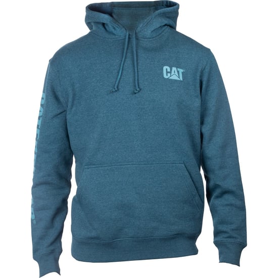 Caterpillar Handelsmerk Banner Katoenen Heren Blauwe Hoodie Sweatshirt - Image 4