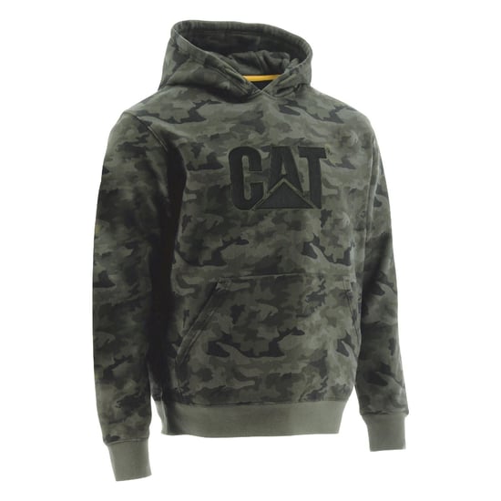 Caterpillar Merken Katoenen Groen Herensweater met Capuchon - Image 1