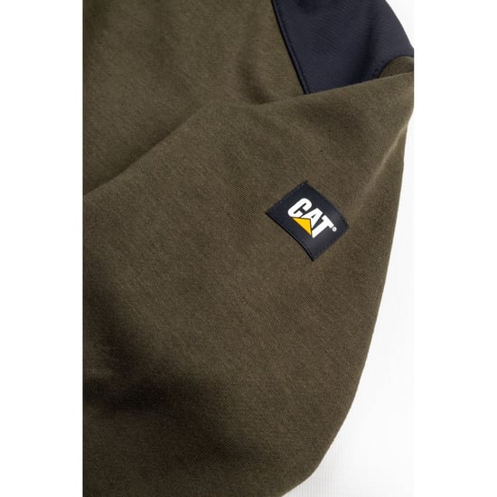 Caterpillar Essentials Polyester Men's Green Hooded Sweatshirt - Image 6