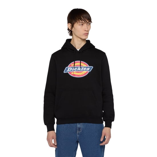Dickies Icon Logo Polyester Unisex Volwassenen Zwarte Hooded Sweatshirt - Image 1