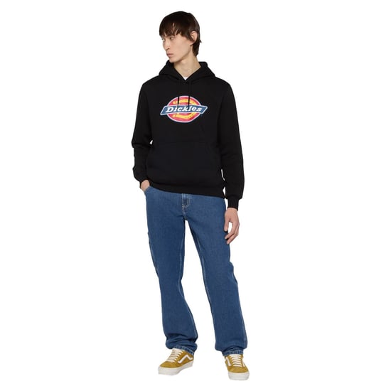Dickies Icon Logo Polyester Unisex Volwassenen Zwarte Hooded Sweatshirt - Image 3
