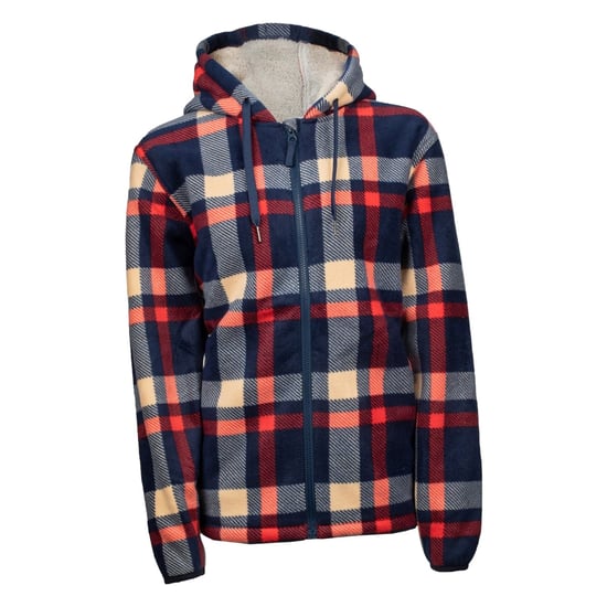 Hard Yakka CHECK ZOODIE Womens Sweatshirt Blue - Image 5