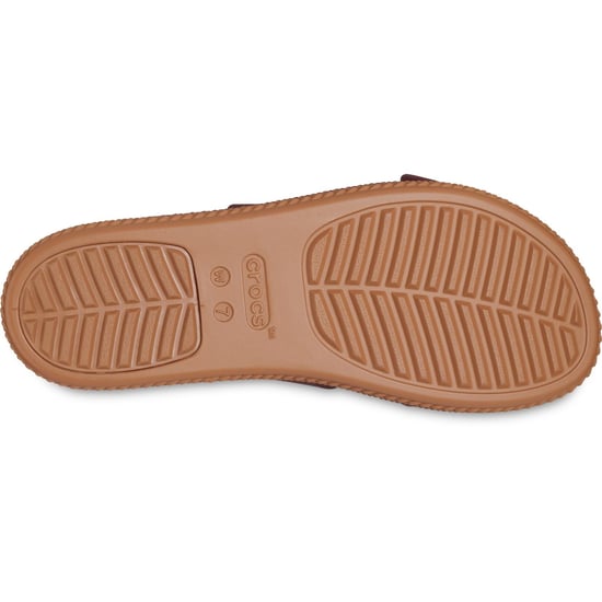 Crocs Brookly Buckle Low Thermoplastic Women's Dark Clay Sandals - Image 3