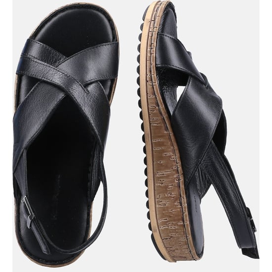 Hush Puppies Dam Elena Cross Over Wedge Sandaler - Image 6