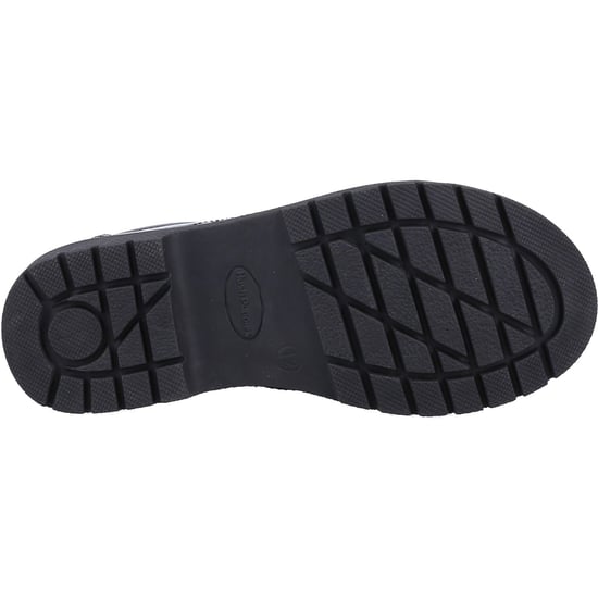Hush Puppies SALLY PATENT SENIOR Leather Girl's Black Brogues - Image 3