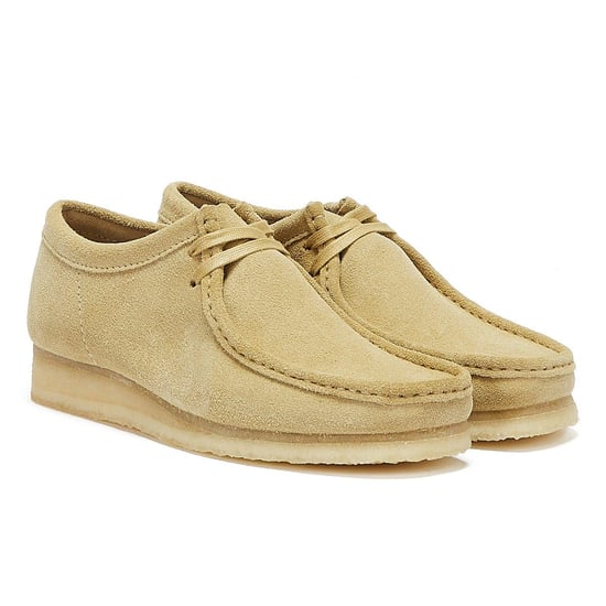 Clarks Wallabee Mens Maple Shoes - (Beige) - Image 1