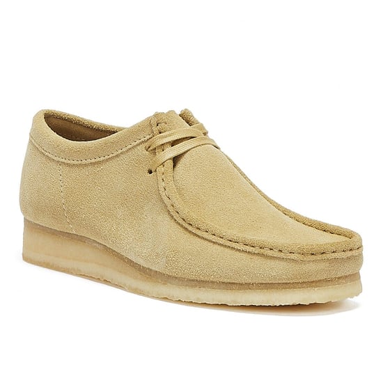 Clarks Wallabee Mens Maple Shoes - (Beige) - Image 2