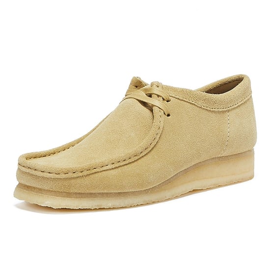 Clarks Wallabee Mens Maple Shoes - (Beige) - Image 3