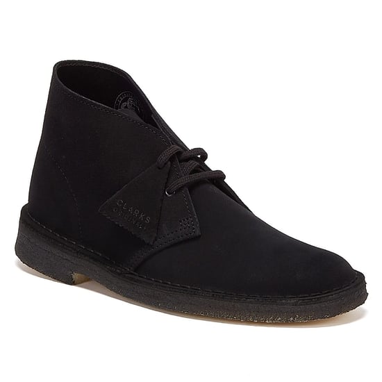 Clarks Originals Desert Suede Mens Black Boots - Image 2