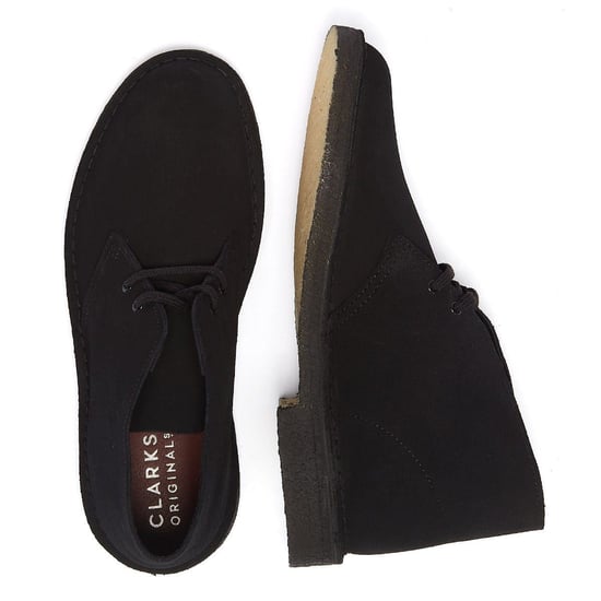 Clarks Originals Desert Suede Mens Black Boots - Image 6