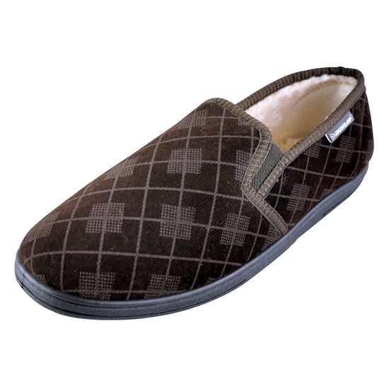 DUNLOP - HEREN PLUSH BONT VOERING GEHEUGENSCHUIM RUITEN MOCCASINSLOFFEN MET HARDSOLE - Image 4