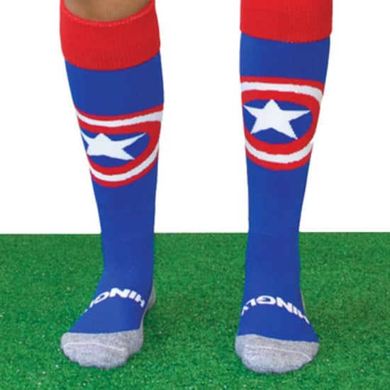 Captain America Lange Sportsokken | Hingly | Unisex Novelty Sokken voor Hockey, Rugby & Voetbal - Image 3