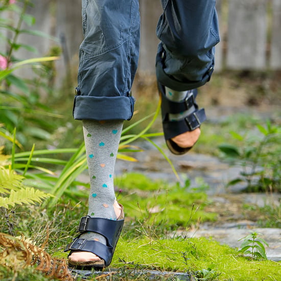 VIM&VIGR - Graduated Compression Socks 15-20 mmhg for Men & Women | Cotton Socks for Pregnancy, DVT & Swollen Legs - Heathered Grey - Image 4