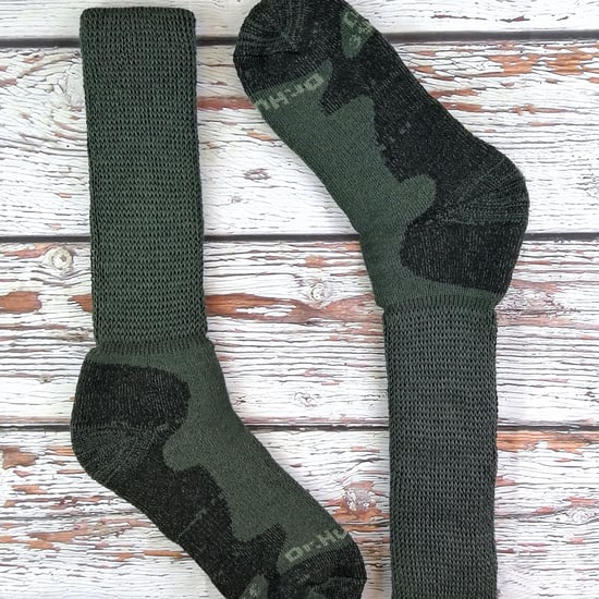 Mens Extra Wide Knee High Merino Wool Walking Hiking Socks - Image 3
