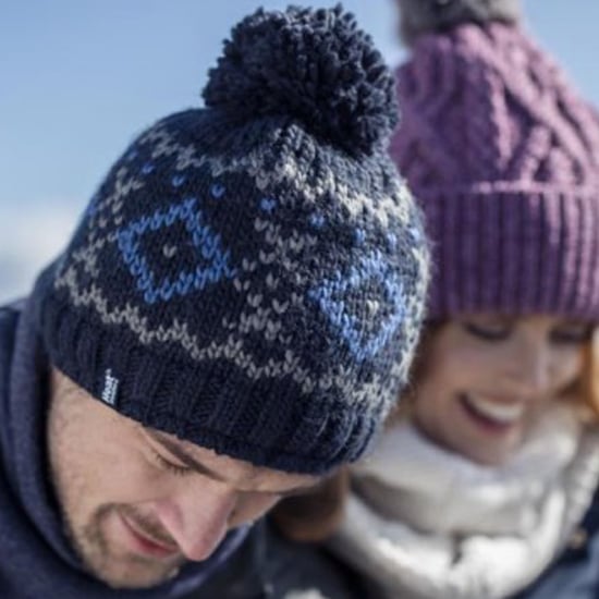 Mens Fleece Fodrad Termisk Vinter Varm Beanie Bobble Mössa med Pom Pom - Image 3