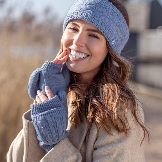 Women's Thermal Converter Fingerless Cable Knit 2.3 tog Gloves - Image 4