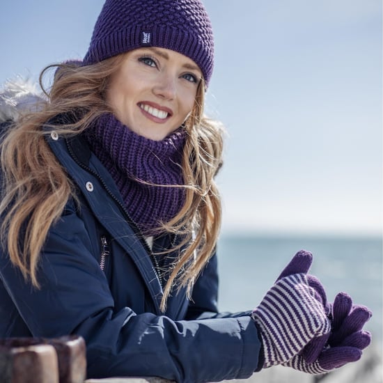 Ladies Thick Winter Warm Fleece Lined Chunky Knit Thermal Neck Warmer - Image 4