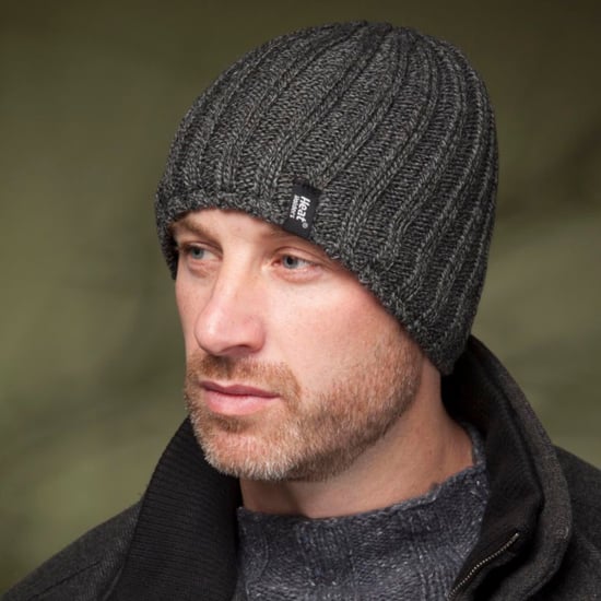 Heat Holders - Mens Fleece lined Ribbed Winter Hat - Image 3