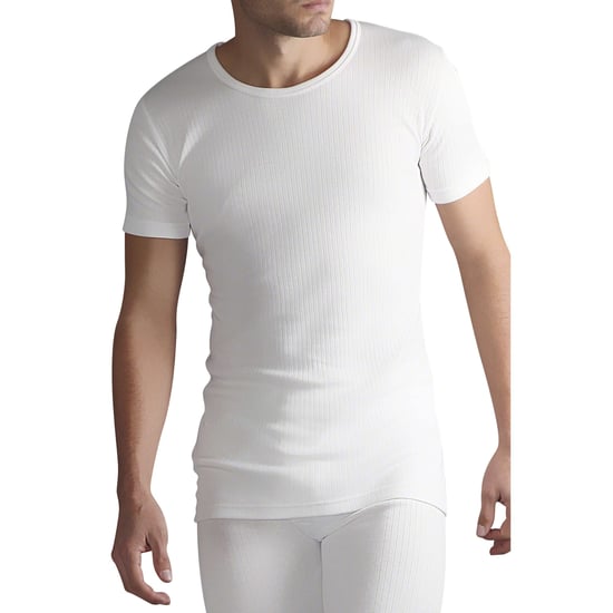 Heat Holders - Mens Cotton Thermal Underwear Short Sleeve T Shirt Vest - Image 3
