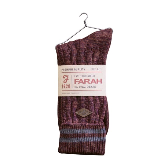 2-pack Heren Katoenen Kabelgebreide Boot Dress Sokken met Omgeslagen Top - Image 2