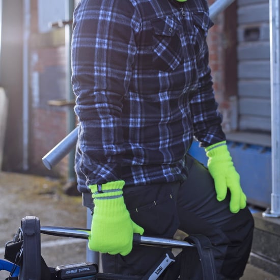 Heat Holders - Reflekterande, värmestickade handskar för utomhusbruk, hi-vis, för herrar - Image 4