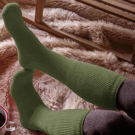 Ladies Extra Long Thermal Socks in Cerise and Wine by Heat Holders - Image 4