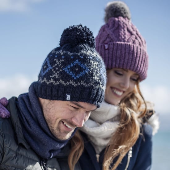 Ladies Ribbad Manschett Pom Pom Bobble Beanie Mössa med Fleecefoder - Image 3