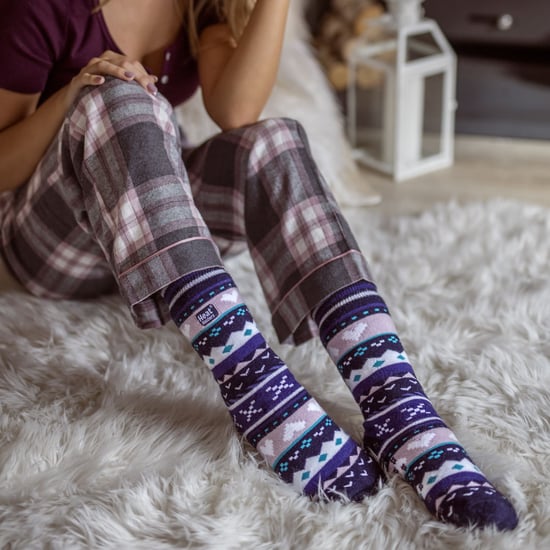 Ladies Fairisle Nordic Winter Non Slip Thermal Slipper Socks - Image 5