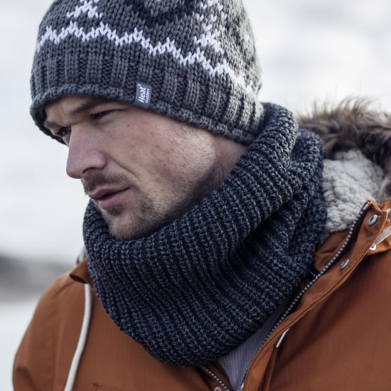 Heat Holders - Mens Fleece Lined Chunky Knit Thermal Neck Warmer - Image 4