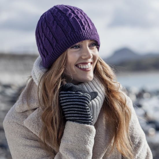 Womens Ribbed Cable Knit Fleece Lined Thermal Knitted Beanie Hat - Image 3