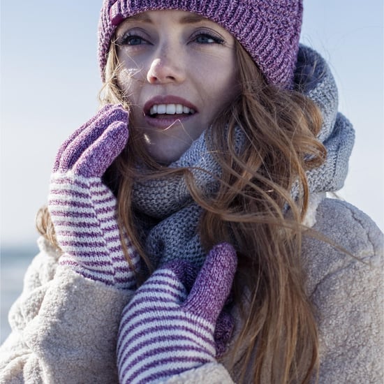 Heat Holders - Womens Striped Fleece Lined Thermal Gloves - Image 5
