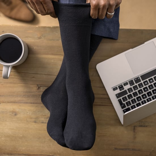 IOMI - Set van 6 sokken zonder elastiek diabetische sokken voor heren - Blauw - Image 3