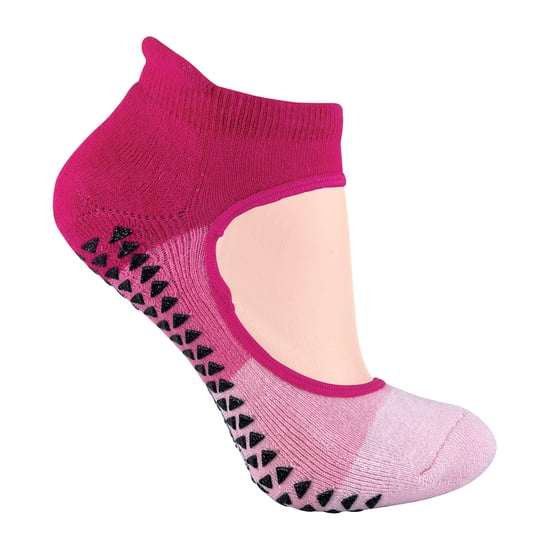 2 Pairs Ladies Non Slip Grip Low Cut Invisible Pilates Yoga Socks - Image 3