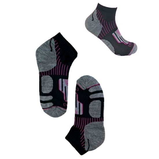 3 Pairs Ladies Anti Sweat Ankle Trainer Sports Socks with Heel Padding - Image 3