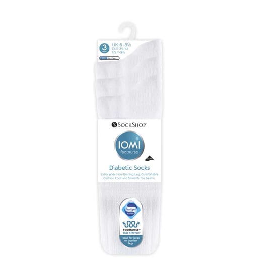 3 Pack Extra Wide Cotton Diabetic Kids Socks - Image 2