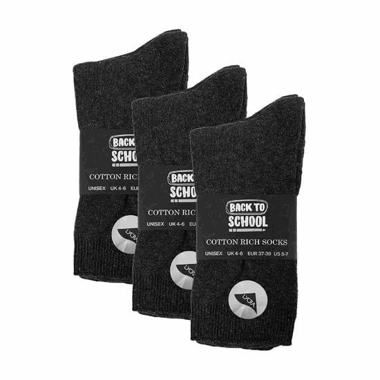 6 Pairs Girls & Boys School Socks - Image 2