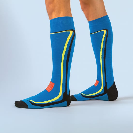 Comodo - Unisex Kniehoge Merino Wollen Skisokken - Blauw - Image 3