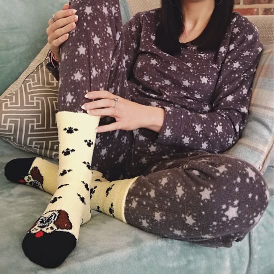 Ladies / Womens Fluffy Non Slip Slipper Socks with Animal Designs - Image 5