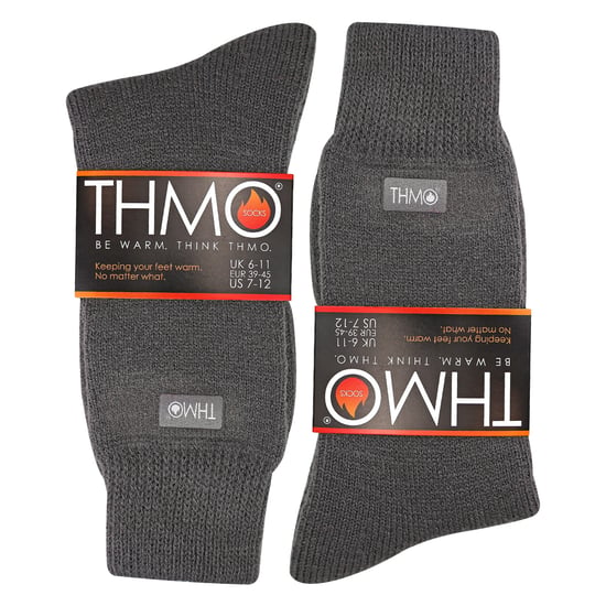 THMO - 1 par tjocka, fleecefodrade och varma termosockor för herrar på vintern - Image 2